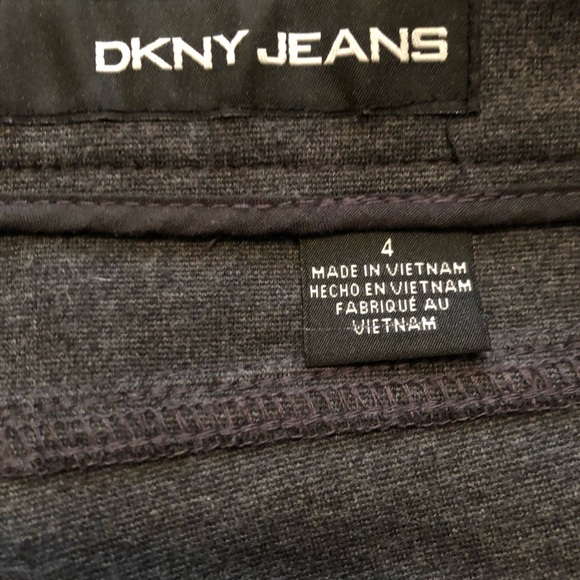 DKNY Gray Pants with Black Sides Size 4 - Picture 4 of 6